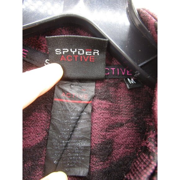 Spyder Sweatshirt Medium Active Pullover 1/4 Zip Crop Outdoor Logo - Picture 9 of 10